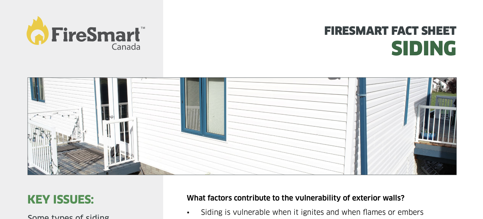 FireSmart Fact Sheet: Siding thumbnail