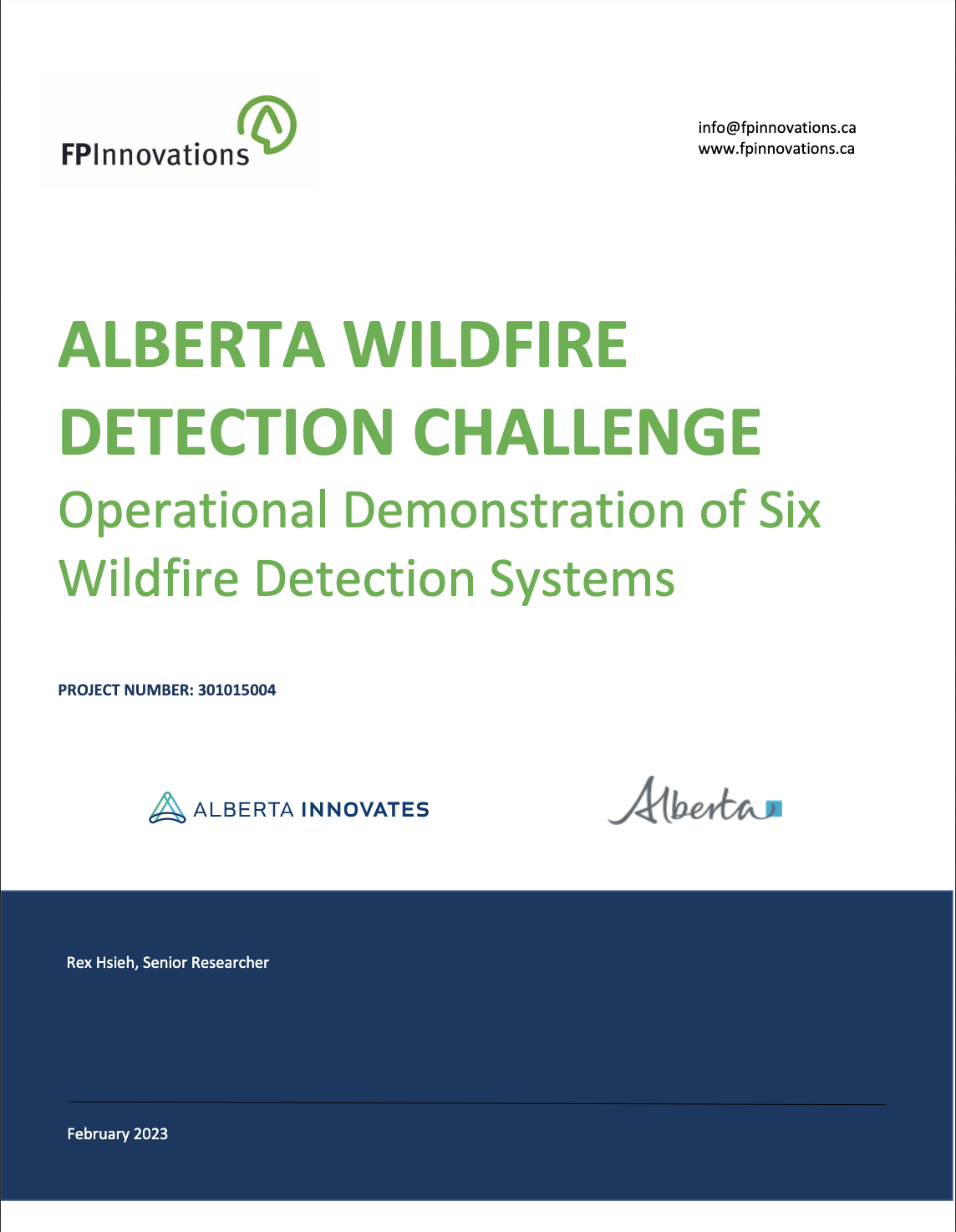 Alberta wildfire detection challenge: Operational demonstration of six wildfire detection systems thumbnail