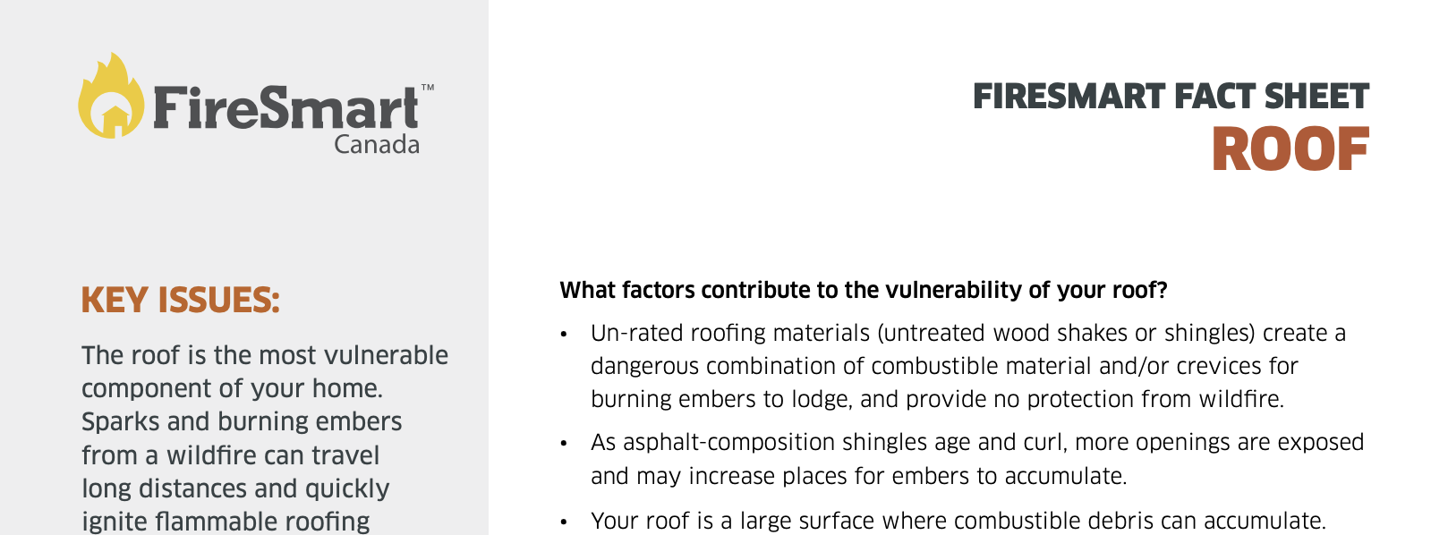 FireSmart Fact Sheet: Roofs thumbnail