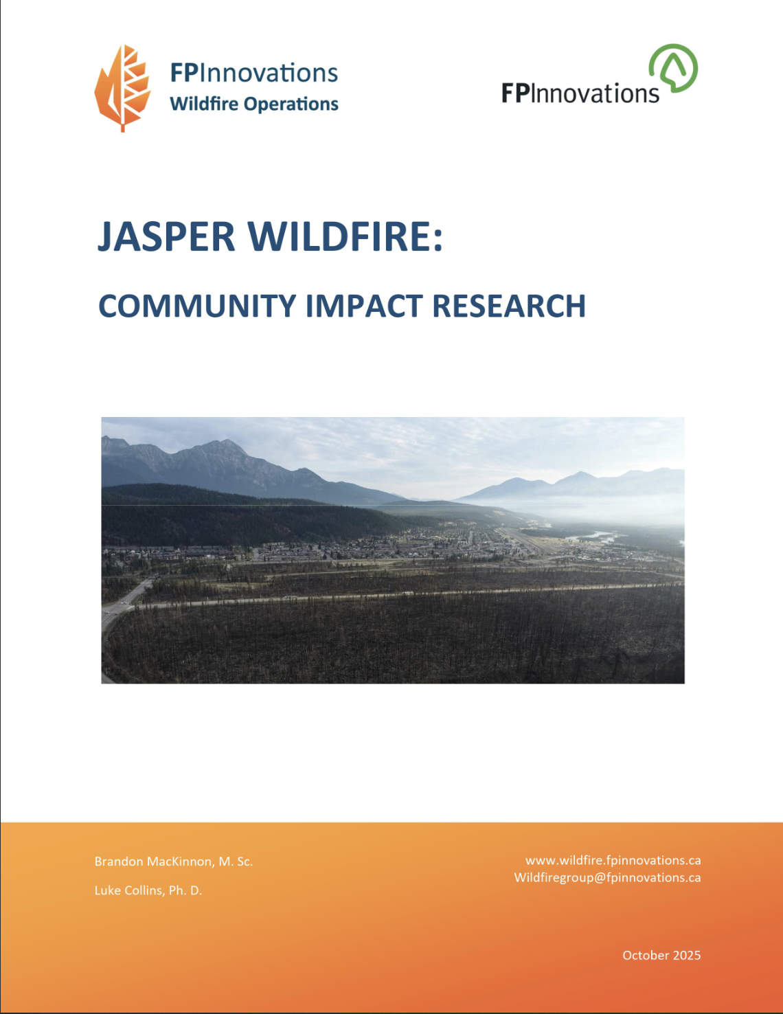 Jasper wildfire: Community impact research thumbnail