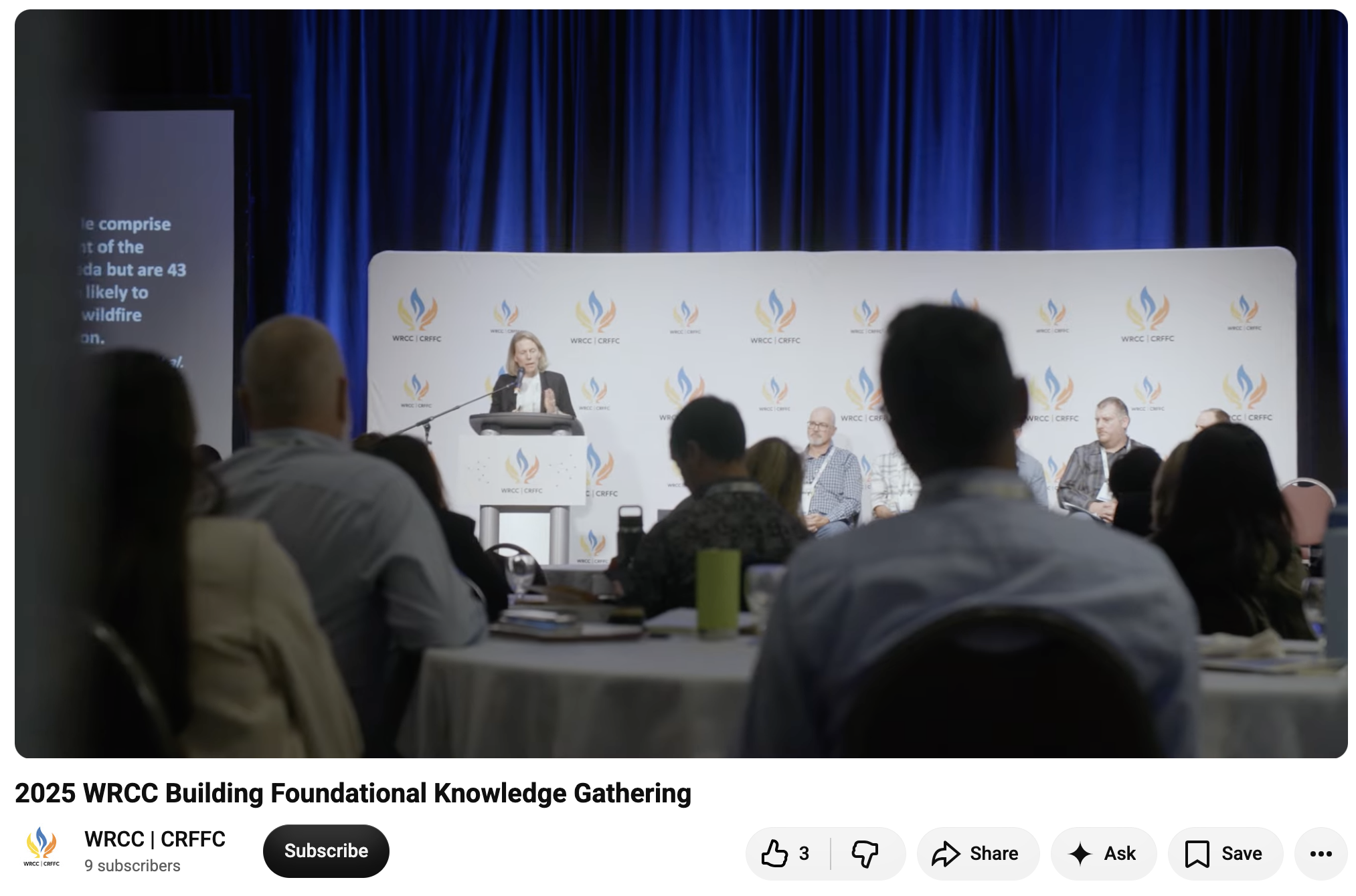 2025 WRCC Building Foundational Knowledge Gathering Recap Video thumbnail