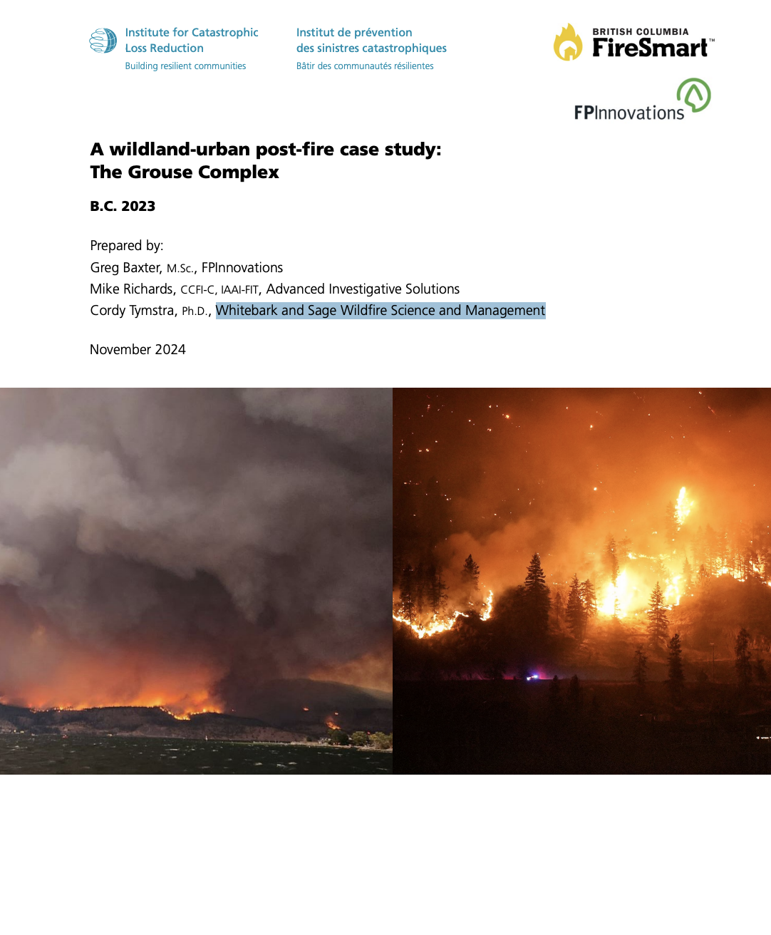 A wildland-urban post-fire case study: The Grouse Complex thumbnail
