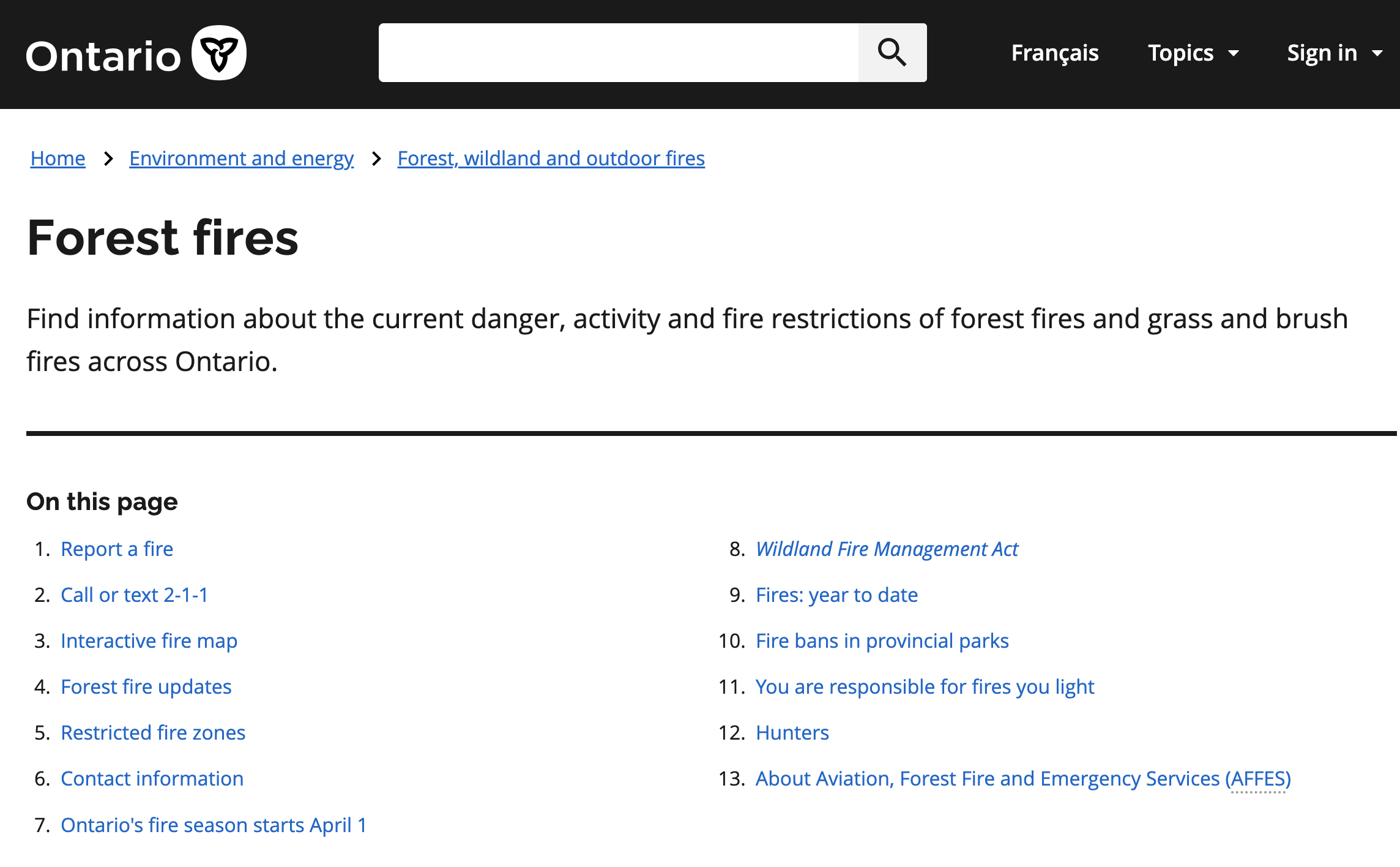 Forest fires thumbnail