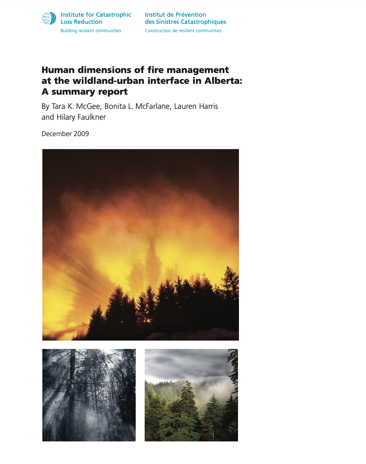 Human dimensions of fire management at the wildland-urban interface in Alberta: A summary report thumbnail