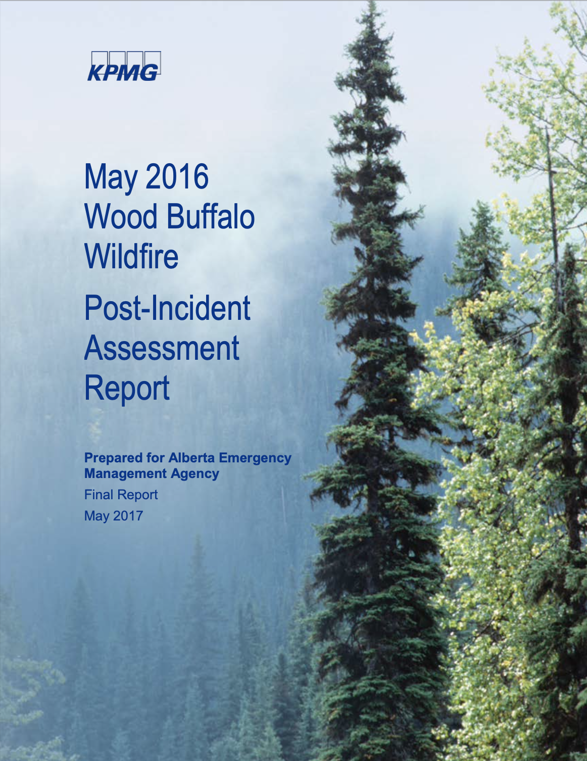 May 2016 Wood Buffalo Wildfire: Post-Incident Assessment Report thumbnail