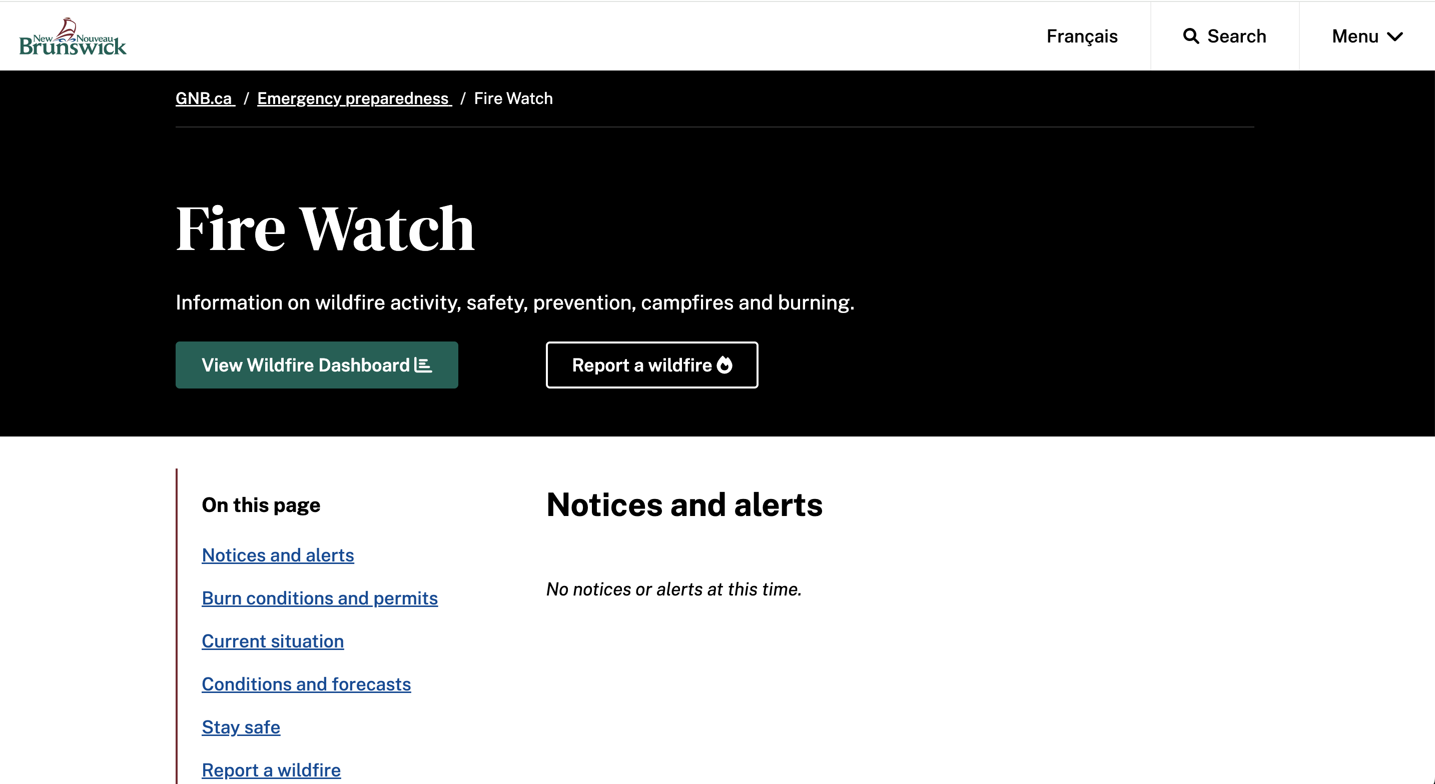 New Brunswick Fire Watch thumbnail